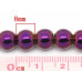 Бусины каменные гематит темно-пурпурные 8 мм